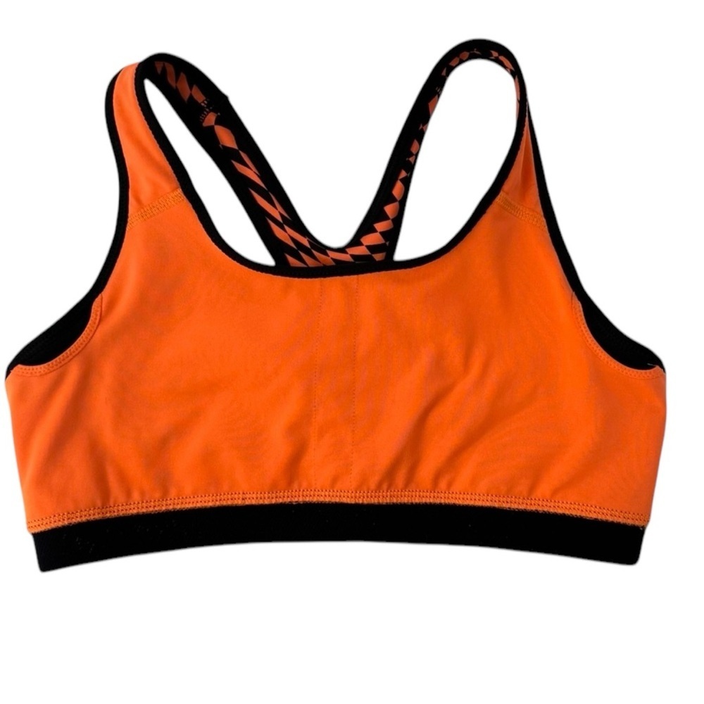 Nike DRI-FIT Pro Swoosh Bra Running Athletic Training Top Orange Women’s Medium - Picture 3 of 6